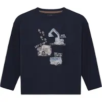 Minymo Bluse - Dark Sapphire - - 3 år (98) - Bluse