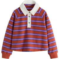 Next Bluser & t-shirts mørkeblå / cognac / lyserød