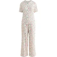 Cath Kidston Pyjamas ecru / gylden gul / mørkegrøn / pink