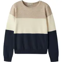 Name It Kids Pullover 'NKMVOHAN' creme / mørkebeige / navy