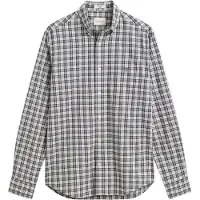 Gant Skjorte taupe / antracit / hvid