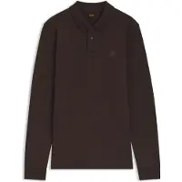 BOSS Slim-fit poloshirt i bomuldspiqué med stræk