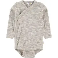 Joha Slå-om Body l/æ - Gråmeleret - - 70 - Body L/Æ