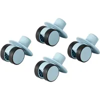Modu 4x Swirly Wheels - 4-pak - Sky Blue - - OneSize - Tumledyr