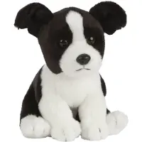 Living Nature Bamse - 21x13 cm - Border Collie-hvalp - Sort/Hvid - - OneSize - Bamse