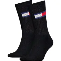 Tommy Hilfiger Strømper - 2-pak - Sort - - 35/38 - Strømper