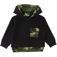 Dolce&Gabbana Hættetrøje - Reborn To Live - Sort/Camouflage - - 8 år (128) - Hættetrøje