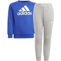 Adidas Sweatsæt - LK BOS JOG FT - Blå/Grå - - 4 år (104) - Sweatsæt