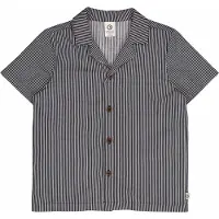 Müsli Skjorte - Poplin Stripe - Balsam Cream/Night Blue - - 6 år (116) - Skjorte K/Æ