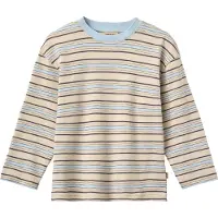 Wheat Bluse - Johan - Multi Blue Stripe - - 7 år (122) - Bluse