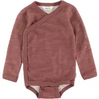 Joha Slå-om Body l/æ - Uld/Bambus - Mørk Rose - - 70 - Body L/Æ