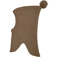 Minymo Elefanthue - 2-lags - Uld/Polyakryl - Caribou - - 46 cm - Elefanthue - dobbelt