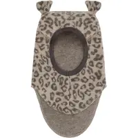 Huttelihut Elefanthue - Uldfleece - 1-lags - Camel Melange m. Ør - - 2-4 år (92-104) - Elefanthue - Enkelt