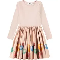 Molo Kjole - Rib - Casie - Colourful Hearts - - 9-10 år (134-140) - Kjole