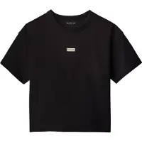 Calvin Klein T-shirt - Folded Logo Label - CKBlack - - 16 år (176) - T-Shirt