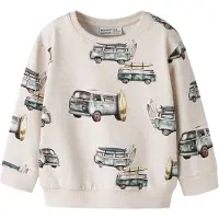 Name it Sweatshirt - NmmJaxon - Peyote Melange - - 5 år (110) - Sweatshirt