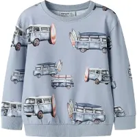 Name it Sweatshirt - NmmJaxon - Blue Fog - - 3 år (98) - Sweatshirt