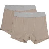 Minymo Boxershorts - 2-pak - Viskose - Simply Taupe - - 11 år (146) - Boxershorts