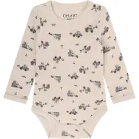 CeLaVi Body l/æ - Uld/Viskose - AOP - Quiet Shade - - 80 - Body L/Æ