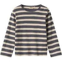Wheat Bluse - Milo - Greyblue Stripe - - 10 år (140) - Bluse