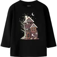 Name it Bluse - NmnOttoline - Black - - 3 år (98) - Bluse