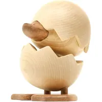 FableWood H.C. Andersen - Den Grimme Ælling - 8 cm - Natur - - OneSize - Dekoration