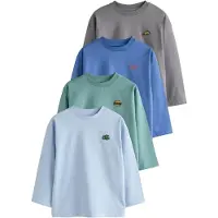 Next Shirts royalblå / lyseblå / stone / jade
