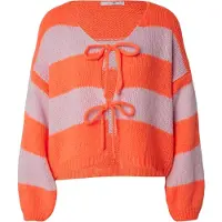 Hailys Cardigan neonorange / lyserød