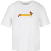 Merchcode Shirts 'Christmas Dog' brun / gul / rød / hvid