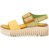 Art Arttil kvinder. 1157821GF003_0MU Sandaler i læder 1578 Brighton green (41), 3-5 cm, Spænder, Casual, Flerfarvet, Grøn