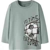 Name it Bluse - NmmLeander - Green Milieu - - 3 år (98) - Bluse
