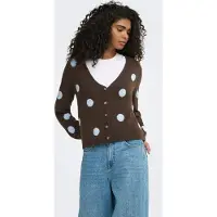ONLY Cardigan 'ONL Rica' lyseblå / brun
