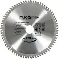 YATO HM savklinge 210 x 30 TFZ, 72 tænder til aluminium, plast og ikke-jernholdige metaller