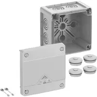 Spelsberg Afgreningskasse, Kapslingsklasse IP66/IP67/IP69, Max. 4², Slagstyrke IK09, Beskyttelsesklasse II