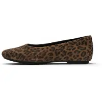 FitFlop Fitfloptil kvinder. ADR-E76 Ballerinaer i Piel Delicato Leopard brun (40), Fast, Splittet læder, Ingen, Casual, Dyreprint