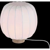 Watt & Veke Lunari bordlampe White-Natural ash, Ø30x32 cm