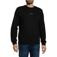 EA7 EA7til mænd. 7M001489_AF17787 Logo Series Sweatshirt sort (M), Casual, Sport, Bomuld, Sportstøj, Multisport, Korte ærmer
