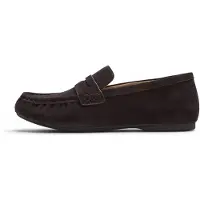 FitFlop Fitfloptil kvinder. ADD-167 Mokkasiner i Delicato-læder, mørkebrun (39), Fast, Splittet læder, Ingen, Casual, Klassisk