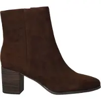 Caprice Bootie, brown, made of Leather with Block heel, Size 38
