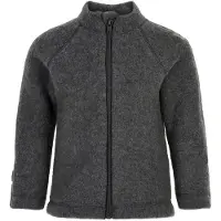 Mikk-Line Cardigan - Uld - Anthracite Melange - - 1 år (80) - Cardigan