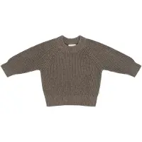 Thats Mine That's Mine Bluse - Flo Sweater - Earth Brown Melange - - 3 år (98) - Bluse