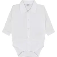 Hust and Claire Body l/æ - Birger - Hvid - - 68 - Body L/Æ