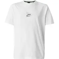 BOSS Bluser & t-shirts 'Network Photo' lysegrå / sort / hvid