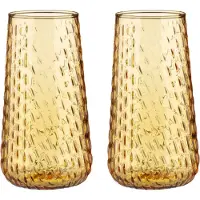 Marimekko Syksy long tumbler glas 2-pak Honey