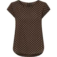 ONLY Bluse 'ONLVic' creme / brun