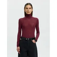 Selected Pullover 'VENDY' carminrød
