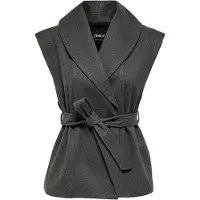 ONLY Vest 'ONLBIANCA' antracit / grå-meleret