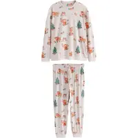 Next Pyjamas lang creme / umbra / grøn / rød