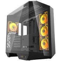 Darkflash DY470 computerkabinet (sort) + 4 blæsere