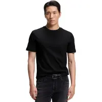 BOSS Slim fit T-shirt med crew neck i bomuld